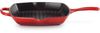 Le Creuset Signature Gusseisen-Grillpfanne Quadratisch 26 cm Kirschrot Bild 2