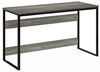 Furinno Moretti Computertisch, Gaming-Schreibtisch, Büro-Schreibtisch, 52 Breite, für Homeoffice, Gaming, Arbeitszimmer, Grau-Eiche Bild 5