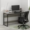 Furinno Moretti Computertisch, Gaming-Schreibtisch, Büro-Schreibtisch, 52 Breite, für Homeoffice, Gaming, Arbeitszimmer, Grau-Eiche Bild 2