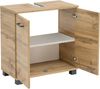 Schildmeyer Nora Waschbeckenunterschrank 144919, Eiche Landhaus Dekor, 60 x 32,6 x 63,5 cm (B/T/H) Bild 5