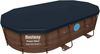 Bestway Poolabdeckung rechteckig, PVC schwarz, 424x250 cm Bild 4