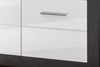 Highboard Briard in weiß Hochglanz und grau Stone  100 x 142 x 35 cm Bild 4