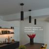 SLV ENOLA®, Pendelleuchte, Pendellänge 150cm, E27, 1x max. 50W, matt schwarz - Pendelleuchten Bild 5