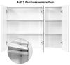 COSTWAY Spiegelschrank mit verstellbaren Ablagen, mit Spiegel,90x11x65cm Bild 5
