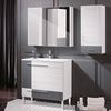 COSTWAY Spiegelschrank mit verstellbaren Ablagen, mit Spiegel,90x11x65cm Bild 2
