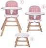 Lorelli Hochstuhl Napoli 3 in 1 Kinderstuhl, Sitz 360° drehbar, Höhe verstellbar rosa Bild 2