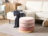 Pouf LOUIN Rosa Samtstoff 48 cm 48 cm Bild 2
