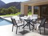 Gartentisch MALETTO 120 cm 120 cm Glas Schwarz Bild 2