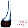 Riedel Dekanter Cornetto Confetti Blue, Glasdekanter, Dekantierflasche, Weinkaraffe, Hochwertiges Glas, Blau, 1. 2 L, 1977/13B Bild 3