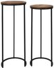 HOME DECO FACTORY, HD0289, Set mit 2 Nestpolstern, Softness-Kollektion, Möbel, Tisch und Schreibtisch, Konsole und Polster, 32,5 x 80 x 32,5 cm, Schwarzbraun Bild 4