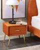 Nachttisch FLAYAT Samtstoff Orange Bild 2