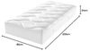 f. a. n. Calypso Plus 1. 000 T - 7-Zonen-Tonnen-TFK Matratze, 80x200 cm, H2=mittel Bild 2