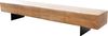 Lowboard New Live-Edge 200 cm Akazie Natur 4 Türen Fuß schwebend Metall Schwarz Bild 1