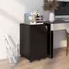 Vinsetto Rollcontainer Aktenschrank mit 2 Schubladen Druckschrank mit Rollen, (Büroschrank, 1 St, Bürocontainer), Stahl, 37 x 43,5 x 67,5 cm Bild 2