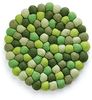 Untersetzer LANA VERDE rund, Schafwolle Bild 2