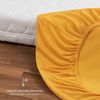 Blumtal® Frottee Spannbettlaken - 2er Set Kuschelig weiches Bettlaken 180x200 cm, Oeko-Tex 100 Zertifiziert, bis 22cm Matratzenhöhe, Spicy Mustard - gelb Bild 5