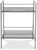 Versa Hannover Möbel für das Bad, Ablagefläche mit 2 Fächern, Maßnahmen (H x L x B) 53 x 31 x 39 cm, Stahl, Farbe: Silber Bild 3