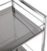 Versa Hannover Möbel für das Bad, Ablagefläche mit 2 Fächern, Maßnahmen (H x L x B) 53 x 31 x 39 cm, Stahl, Farbe: Silber Bild 4