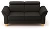CAVADORE Echtleder 2er-Sofa Ammerland / Landhaus-Sofa mit Federkern + Kopfteilverstellung / 156 x 84 x 93 / Leder Dunkelbraun Bild 5