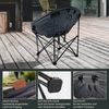 Skandika Campingstuhl Moonchair Deluxe XXL, Großer, bequemer Mondsessel, Gartenstuhl, gepolstert, klappbar, Tragegriff, Tragetasche, rund, Anti-Rutsch-Füße Bild 3