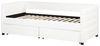 Tagesbett mit Stauraum MARRAY Samtstoff Cremeweiß 90 x 200 cm Bild 5