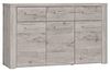 FORTE Portland Sideboard, Holzwerkstoff, Beige/Braun, 136 x 83,1 x 41,3 cm Bild 5