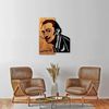 dekoratives Wandaccessoire aus Holz, 'MA-469', 58 x 3 x 48, Nussbaum, Schwarz Bild 3
