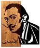 dekoratives Wandaccessoire aus Holz, 'MA-469', 58 x 3 x 48, Nussbaum, Schwarz Bild 4