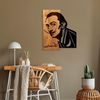 dekoratives Wandaccessoire aus Holz, 'MA-469', 58 x 3 x 48, Nussbaum, Schwarz Bild 2