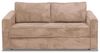 Vente-unique - LORETO Sofa SamtStoff Schokoladenbraun - B 223 cm95 cm x H 90 cm x L 215 cm Bild 5