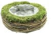 Pflanzer "Natur" Pflanzschale aus Moos, Weinreben & Weide, rund Ø 26 cm, Outdoor Blumentopf, Pflanztopf für Draußen, Garten Pflanzgefäß Bild 2