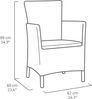 Allibert 216777 Graphit 2 Sitz(e) Flach 7 mm 59 cm 59 cm Bild 3