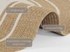 NORTHRUGS Trenzado In- & Outdoor Teppich Rund Wetterfest – Pflegeleicht Handmade-Look für Innen und Außen Gewebter Outdoorteppich Läufer für Balkon, Terrasse, Wohnzimmer, Garten – Creme Beige, ø 200 Bild 4