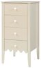 Kommode Luspoo mit 4 Schubladen 82x40x40 cm Cremeweiß [en. casa] Bild 4