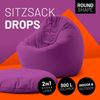 Lumaland 'Drops' Sitzsack, 2 in 1 Funktion, ESP-Füllung, Lila, 300 l Bild 4