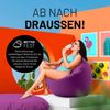 Lumaland 'Drops' Sitzsack, 2 in 1 Funktion, ESP-Füllung, Lila, 300 l Bild 5