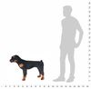 vidaXL Plüschtier Hund Rottweiler Stehend Plüsch Schwarz und Braun XXL 91330 Bild 4