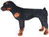 vidaXL Plüschtier Hund Rottweiler Stehend Plüsch Schwarz und Braun XXL 91330 Bild 5