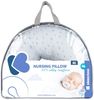 Kikkaboo Stillkissen rund 50 cm Schwangerschaftskissen Bezug abnehmbar Baumwolle blau Bild 5