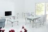 riess-ambiente Konsolentisch MODERN BAROCK 145cm weiß / silber (Einzelartikel, 1-St), Flur · Opalglas · Edelstahl · eckig · Wohnzimmer Bild 2