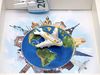 ZauberDeko Geschenkbox Geldgeschenk Reise Urlaub Weltreise Flugzeug Around The World Bild 5