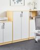 Büroschrank ZEHNA Hellbraun Weiß Bild 2