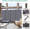 Angel Living Paravent 4-teiliger Paravent Raumteiler, 324x180cm (4 St), Trennwand Balkon Sichtschutz aus Stahl und Polyester Bild 5