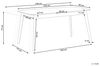 Ausziehbarer Esstisch MADOX 150 190 cm 90 cm Holzoptik Heller Holzfarbton Bild 3