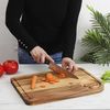 HOME DECO FACTORY, KA0392, Acacia Cutting Board 46 cm - Durable Kitchen Utensil with Juice Groove, Ideal for Preparing and Serving - Brown Color, Elegant Design Bild 4