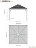 Sojag Aluminium Pavillon Valencia 1212 inkl. Bild 3