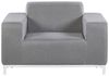 Gartensessel 2er Set ROVIGO Stoff Grau Bild 4
