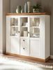 Highboard Hemsby in weiß Pinie / Eiche Landhaus 148 x 139 cm Bild 5