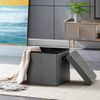 Zedelmaier Sitzhocker Sitzwürfel mit Stauraum Fußbank Truhen Aufbewahrungsbox faltbar belastbar bis 300 kg, Deckel abnehmbar, 38 x 38 x 38 cm Bild 3