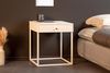 riess-ambiente Nachttisch SLIM LINE 50cm weiß - Metall, mit Schublade, Industrial Design, eckig (Einzelartikel, 1-St), Beistelltisch mit Stauraum - ideal für Wohn-, Gäste- und Schlafzimmer Bild 4